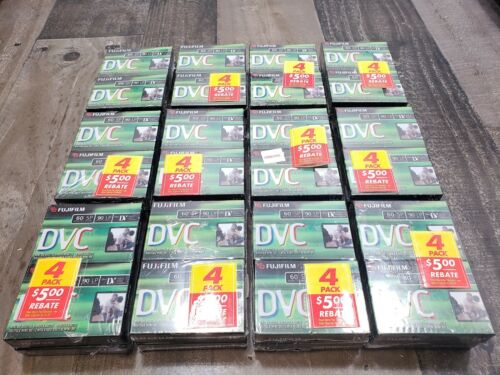 Lot of 12 FUJIFILM DVC - Mini DV Cassettes 60-minute SP Mode 90 Minute LP 4-Pack