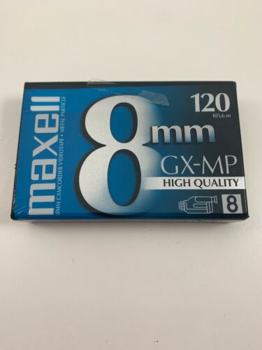 NEW Maxell 8mm GX-MP 8 120 High Quality Video Cassette P6-120 GX Camcorder Tape