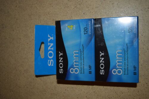 ^^ SONY 8MM 120MIN MP VIDEO 8 TAPE P6120MPR INCLUDES 4 - NEW