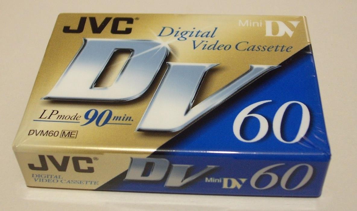 JVC DVM60 Digital Video Cassette 60 90 Minute Blank Tapes 2 Pack