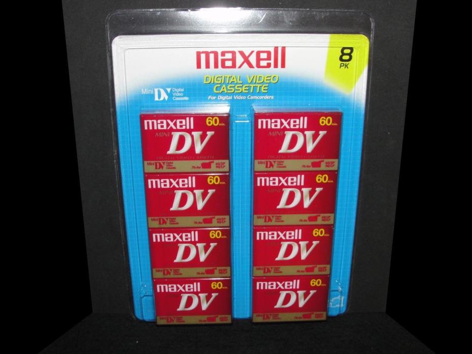 Lot x8 Maxell DVM60SE Mini DV Digital Video Cassette Camcorder Tapes 60 SP 90 LP