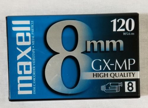 Maxell 8mm GX-MP 120 High Quality Camcorder Video Tape - NEW sealed