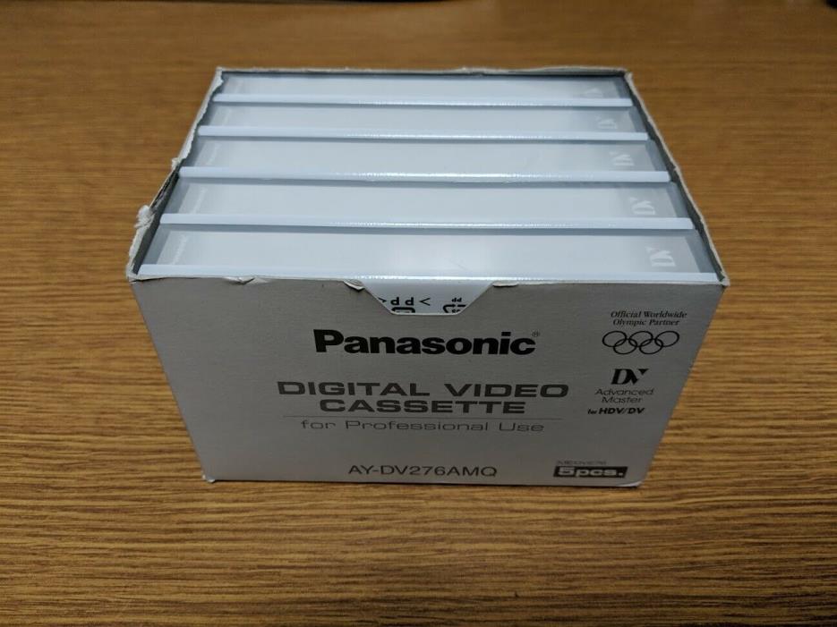 NEW Panasonic AY-DV276AMQ Professional Digital Video Cassette 5 Pack Advanced