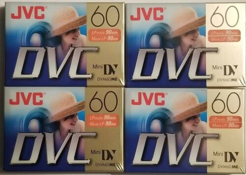 FOUR BRAND NEW JVC Mini DVC 60 Tapes