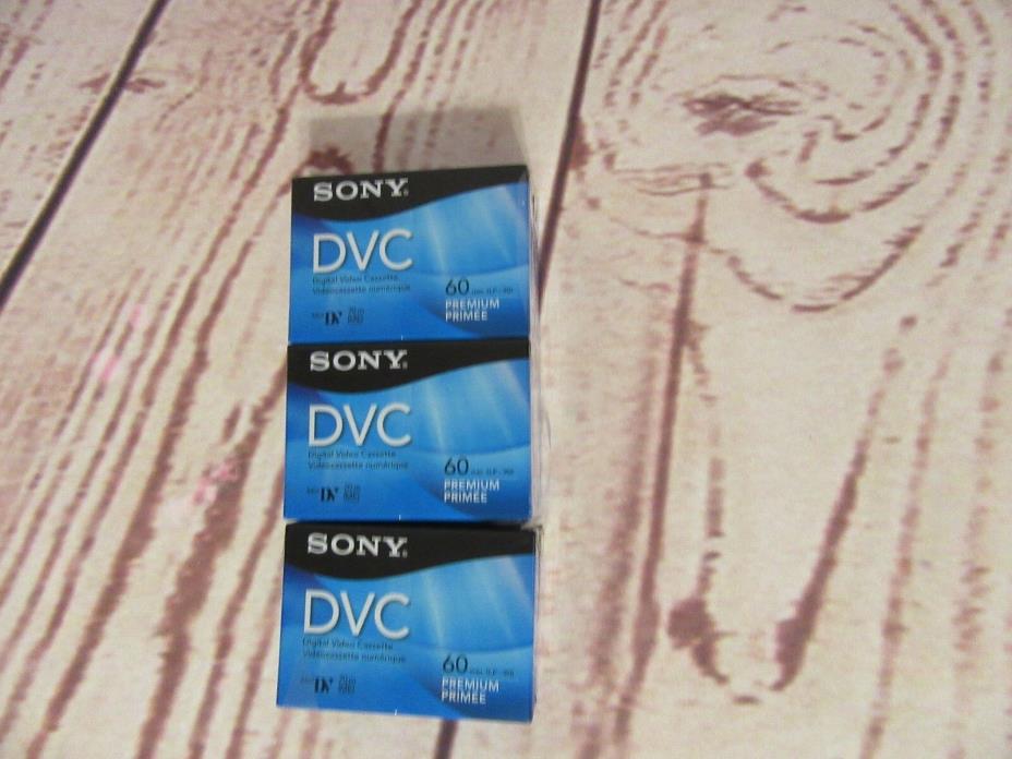 6 Pack Sony DVC DVM60PRR MiniDV 60 minute Camcorder Video Tapes Cassettes