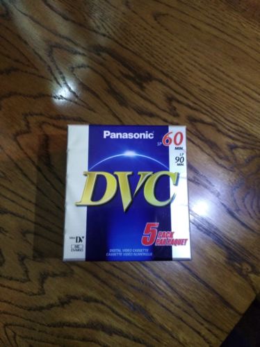 Panasoni Digital Video Tape SP 60min LP 90Min (5 Pack) New Unopened