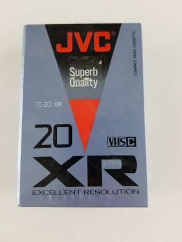 JVC TC20 XR VHS C Blank Camcorder Video Cassette Tape Japan TC-20 VHSC  NOS NIP