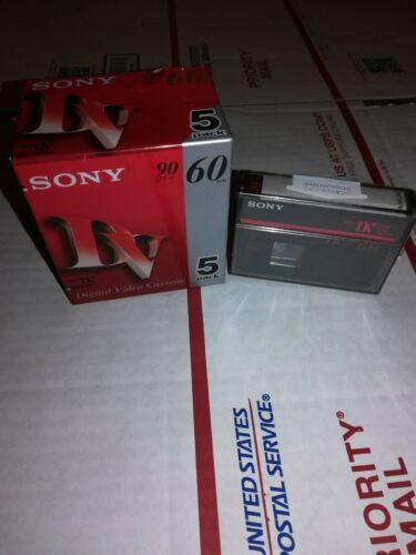 6: Sony Mini DV DVM60 Digital Video cassette Tapes Premium 60 Min New