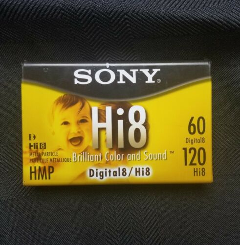 Sony Camcorder Tape Hi8 HMP Digital 8 Tape New Sealed 60/120 Minute Blank Video