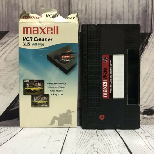Maxell VCR Cleaner Wet Type VHS VP-200