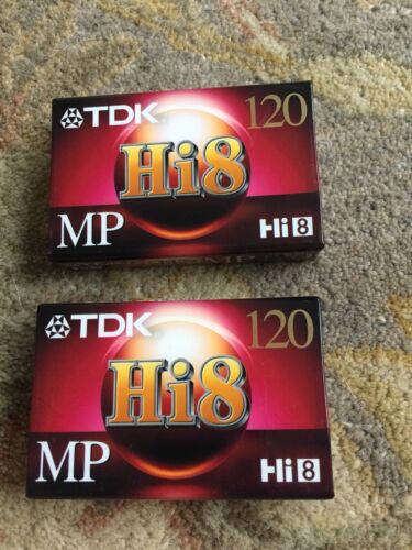 Two TDK Hi8 130 Camcorder Videotape Cassettes New SEALED