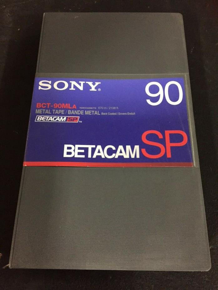 Sony Betacam SP Tape BCT-90MLA 90 Minute Large VTR Video Cassette