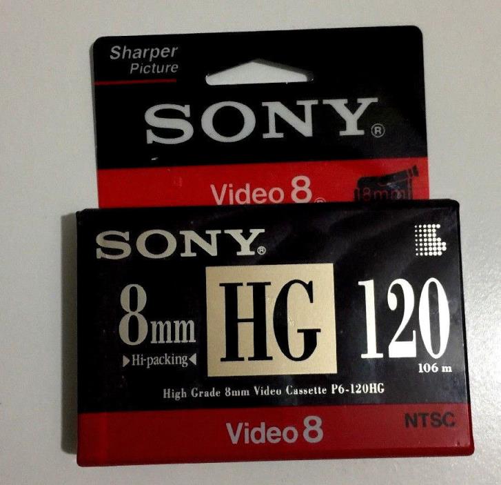 New Factory Sealed SONY High Grade Video 8 HG Camcorder Tape 120 min (C74)