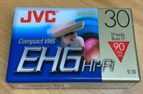 JVC TC-30 EHG Camcorder Videotape Compact VHSC 90 min EP Mode - NEW!!!