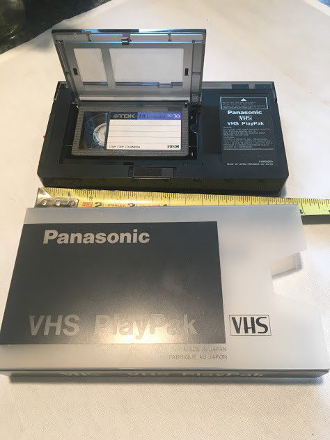 Panasonic VHS PlayPak VHS-C to VHS Adapter Video Cassette VYMW0009 Tested