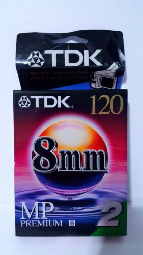 TDK P6-120MP 8mm MP Premium Camcorder Video Tape 2 Pack