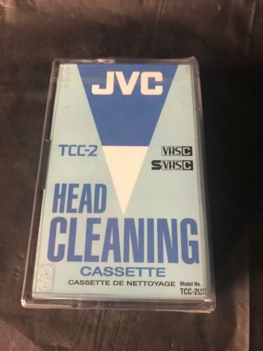 New Sealed JVC TCC-2 VHSC Head Cleaning Camcorder Cassette Tape