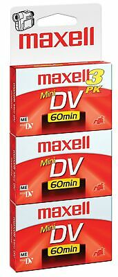 Maxell 298016 Mini DV Cassettes 3 Count