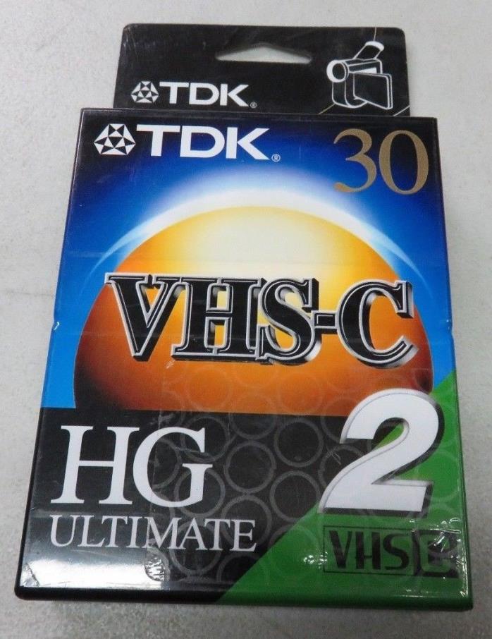 TDK New Sealed VHS-C HG Ultimate 30 Minute Camcorder TAPE