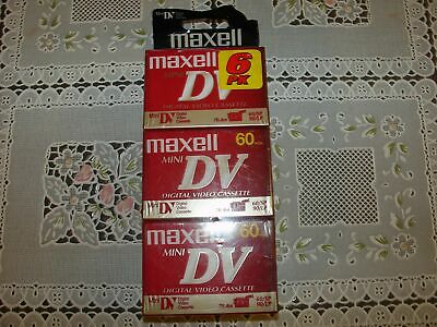 Maxell 298022 60 Minute Digital Mini Video Camcorder Tape - 6 Pack