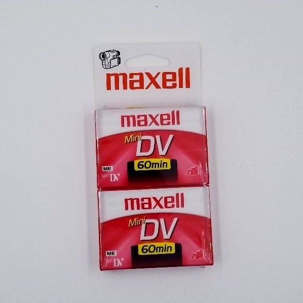 Maxell Mini DV 60 Tapes - Pack of 2 - New Factory Sealed