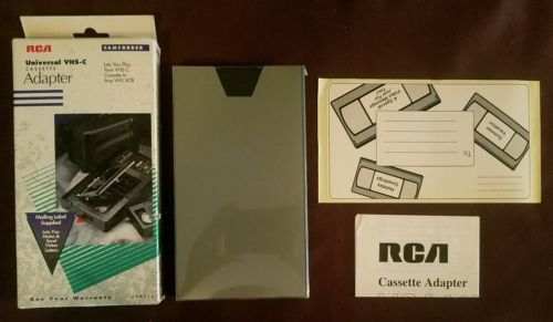 Brand NEW sealed in plastic RCA VCA115 VHS-C Cassette Adapter w/ manual