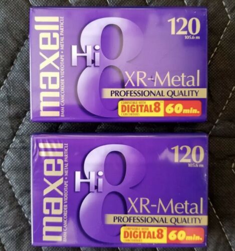 Maxell Hi8 XR-Metal 120 Professional Quality 8mm Camcorder Videotape Brand NEW