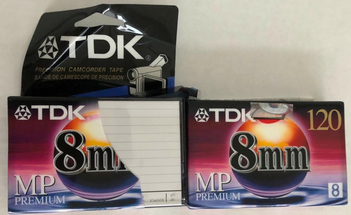 TDK 8 mm Precision Camcorder Tapes MP Premium 2 Pack HG Ultimate LP 4h SP 2h
