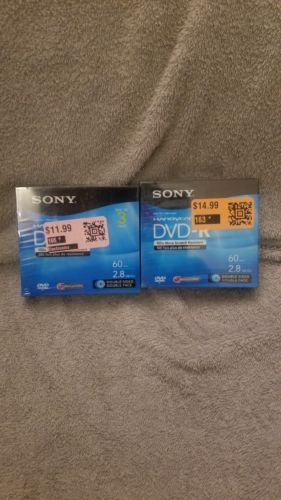 6 pack double sided double face Sony Handycam DVD-R 60 min 2.8GB