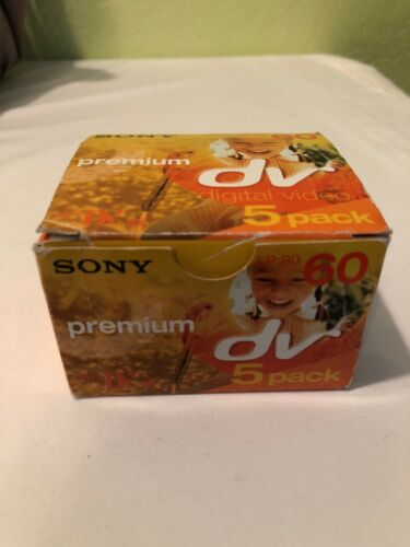 SONY DVM60 Mini DV Premium 60min Recordable Tapes/Cassette for Camcorder PK 5