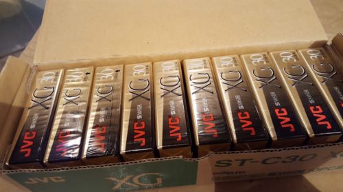 10 NEW JVC XG 90 Min Super VHS-C Compact Camcorder Video Tape Cassette ST-C30 XG