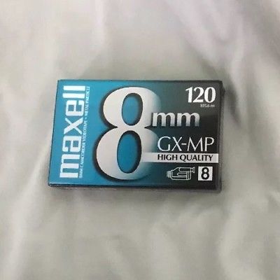 Brand New Maxell  High Quality 8mm Cassette Movie Tapes P6-120GX GX-MP