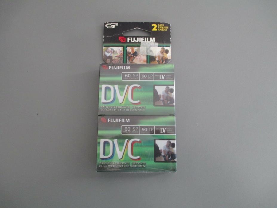 Fujifilm DVC Mini DV Digital 2 Pack Videocassette Tapes 60 SP 90 LP free ship