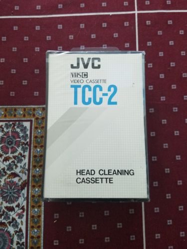 New Sealed JVC TCC-2 VHSC Head Cleaning Camcorder Cassette Tape