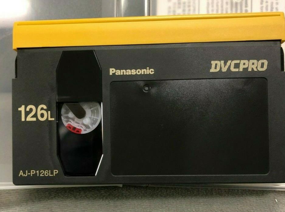 Lot of 9 Panasonic DVCPRO 126 Large Video Cassette Tapes AJ-P126LP 126 Minutes