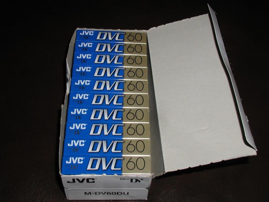10 New! JVC - DVM60ME - 60/90 min - BLANK DIGITAL VIDEO CASSETTE - DVC  Pack