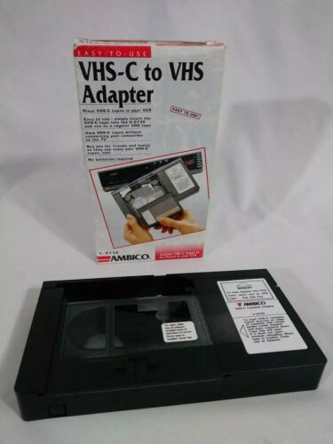 Ambico Model V-0730 VHS-C To VHS Cassette Tape Adapter Converter