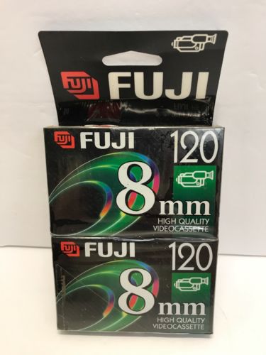 2 Pack Fuji 8mm 120 Minutes High Quality Videocassette NEW Sealed P6-120