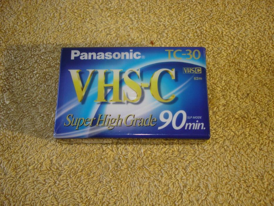 Panasonic TC-30 NOS VHS-C Tape Super High Grade 90 Min Factory Sealed Japan