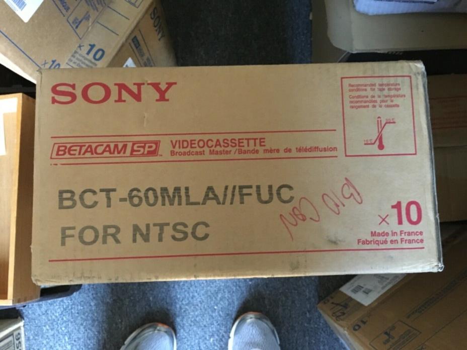 Sony Betacam SP Tape BCT-60MLA 60 Minute Large VTR Video Cassette