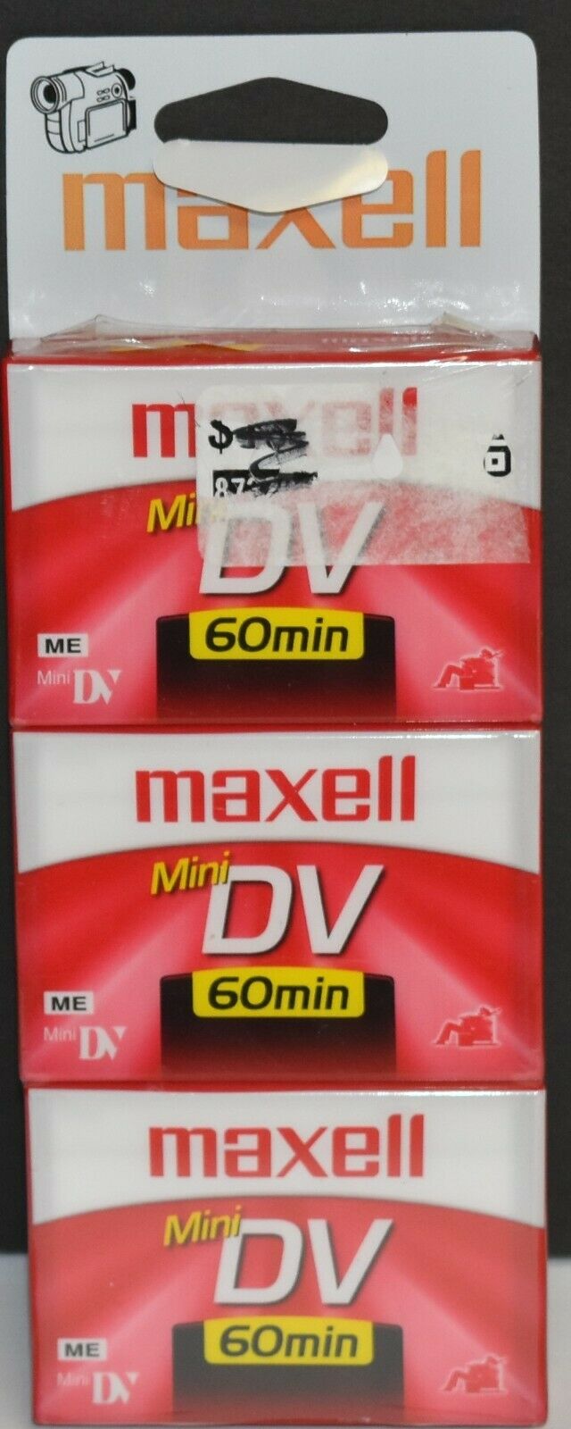 Maxell Mini DV 60 Minute Camcorder Cassettes DVM60SE 3 Pack New Ships Free