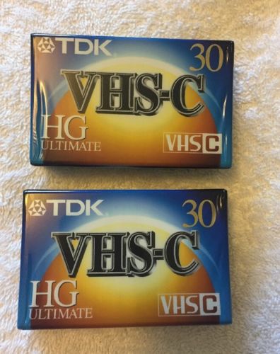 2 TDK-VHS-C-Camcorder-Blank-Video-Tape-HG-Ultimate-TC-30