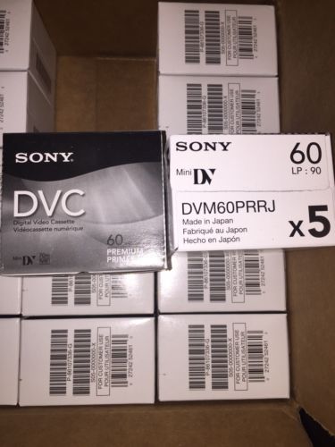 Sony DVM60PRR Premium Mini DV Minidv Camcorder Digital Video 60min Tape 50 Pack