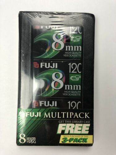 Fuji 3-Pack 120-Minute 8mm Tapes (8MM3PK) New
