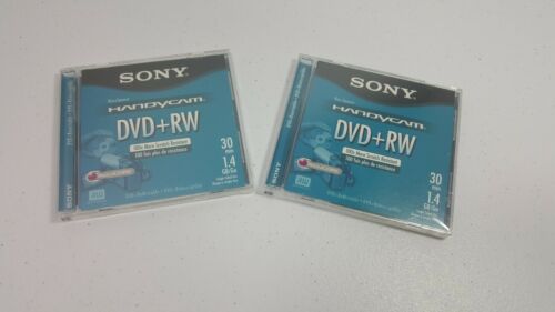 Sony Handycam 2 Pk DVD-R Disc Sealed Camcorder 30 min 1.4 GB Single Sided