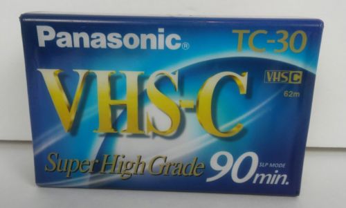 Panasonic TC-30 Super High Grade VHS-C Camcorder Tape New