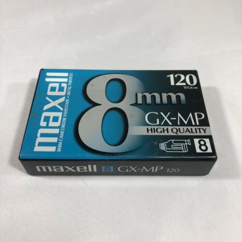 Maxell 8mm GX-MP Camcorder Tape - Sealed - High Quality - 120 Minute metal (new)