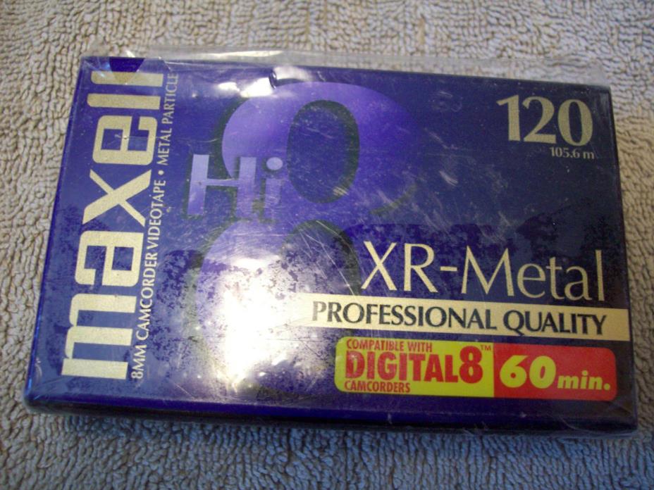 Maxell Hi 8 XR-Metal professional 8mm camcorder videotape 120 min