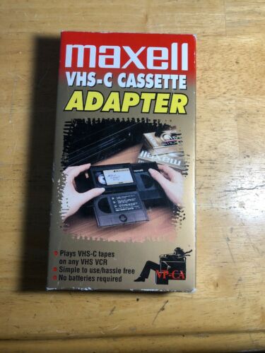 maxell vhs-c adapter Cassette To VHS Adapter Memorex Video Cleaning VCR Cleaner