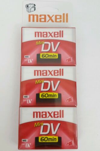 New Sealed 3 Pack Maxell Mini DV Digital Video Cassette 60 Minutes FREE SHIPPING